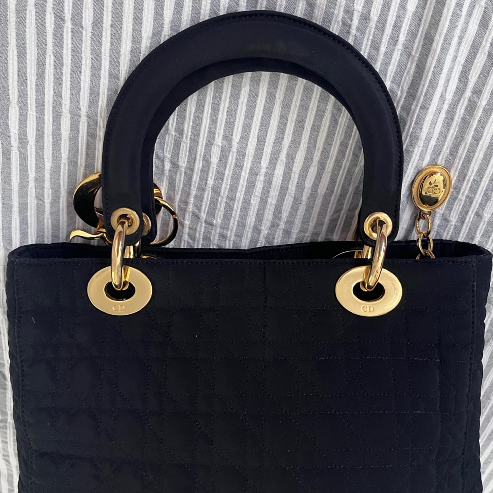 Christian Dior nylon lady Dior handbag in EUC - Picture 9 of 17